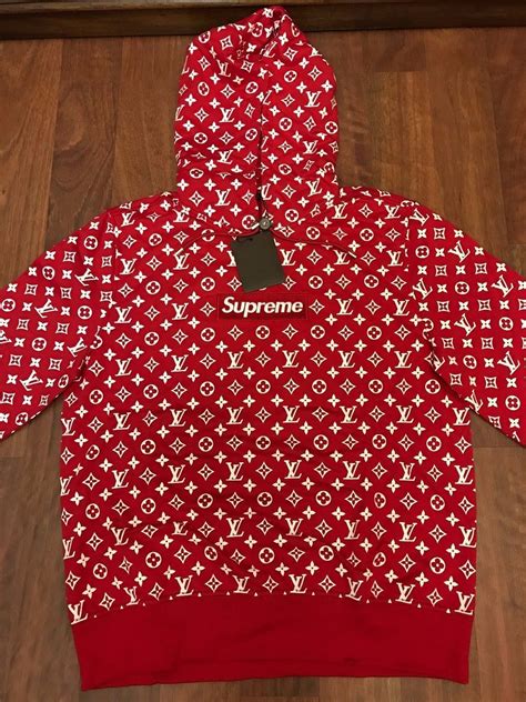 supreme lv hoodies|supreme hoodie louis vuitton.